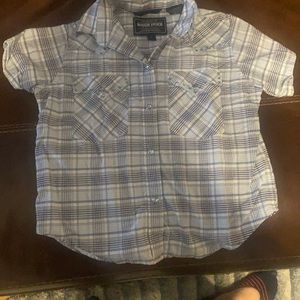 Kids cowboy shirt with rhinestones